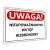 Tabliczka UWAGA NIEUPOWAŻNIONYM WSTĘP WZBRONIONY 40x30cm informacyjna PCV