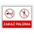 Duża Tabliczka ZAKAZ PALENIA 40x30cm informacyjna PCV 3mm Druk UV piktogram