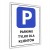 Tabliczka PARKING TYLKO DLA KLIENTÓW 40x30cm informacyjna druk UV PCV 3MM