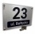 Tabliczka adresowa numer domu 30x20 cm aluminium personalizowana dystanse