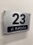 Tabliczka adresowa numer domu 30x20 cm aluminium personalizowana dystanse