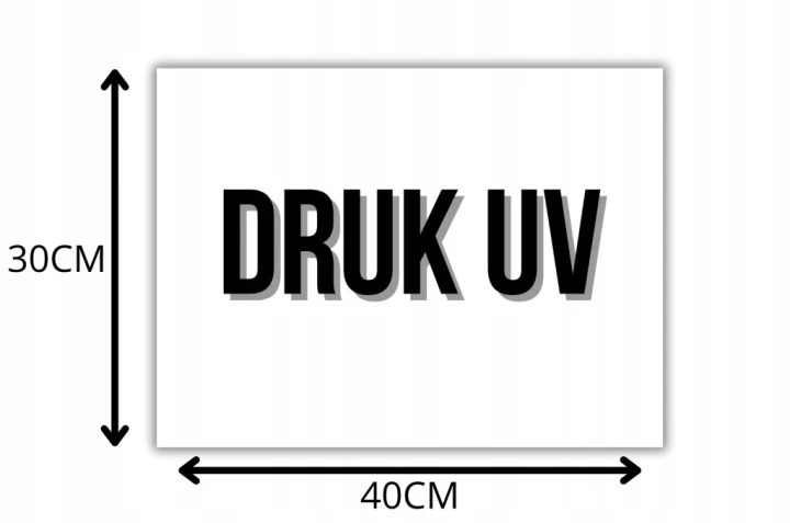 TABLICZKA ADRESOWA Z NUMEREM DOMU 40x30cm DUŻA PCV 3MM NUMER DOM DRUK UV