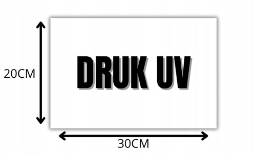 TABLICZKA ADRESOWA Z NUMEREM DOMU 30x20cm PCV 3MM NUMER DOM DRUK UV TABLICA