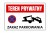 Tabliczka TEREN PRYWATNY ZAKAZ PARKOWANIA 30x20cm PCV 3MM informacyjna