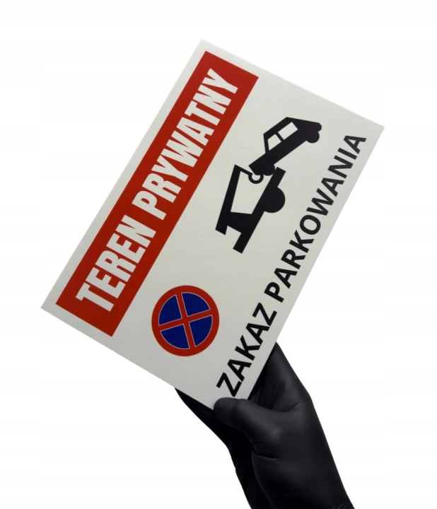 Tabliczka TEREN PRYWATNY ZAKAZ PARKOWANIA 30x20cm PCV 3MM informacyjna