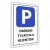 Tabliczka PARKING TYLKO DLA KLIENTÓW 30x20cm PCV 3MM informacyjna druk UV