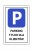 Tabliczka PARKING TYLKO DLA KLIENTÓW 30x20cm PCV 3MM informacyjna druk UV