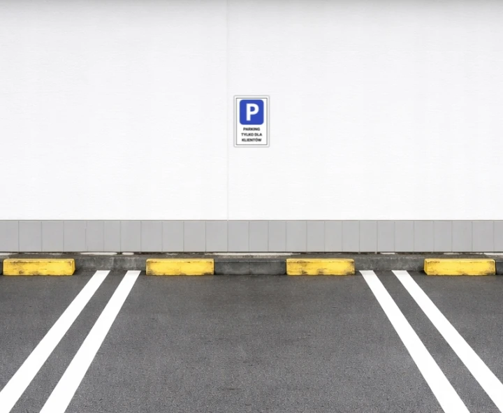 Tabliczka PARKING TYLKO DLA KLIENTÓW 30x20cm PCV 3MM informacyjna druk UV